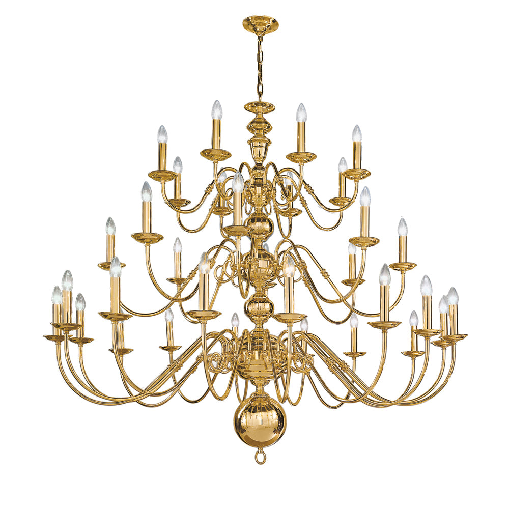 Delphine 18/21/32Lt Double Height Fitting - Polished Brass Finish
