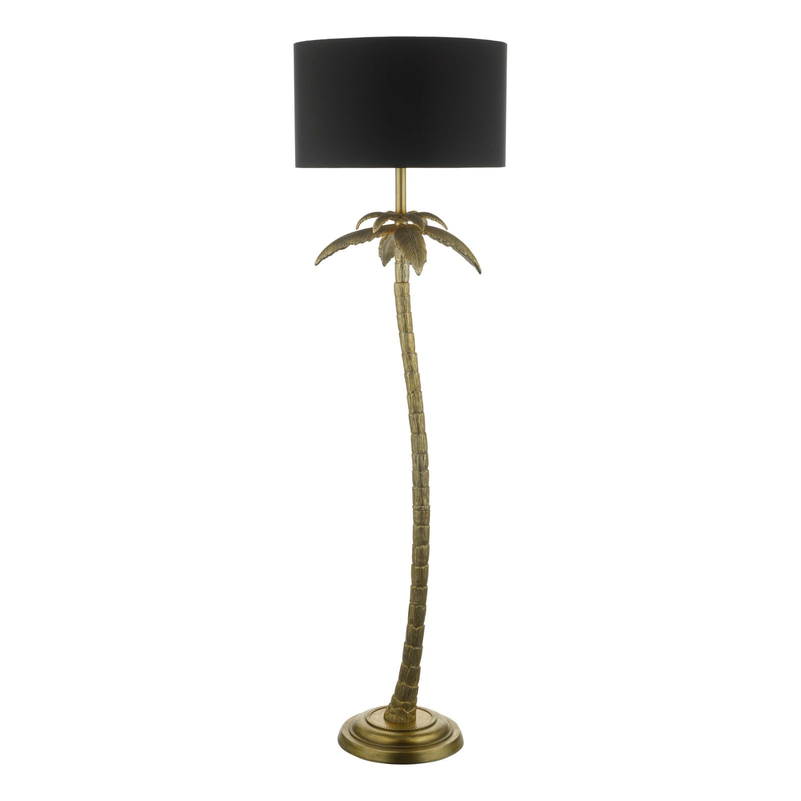 Coco Floor Lamp Antique Gold With Shade E27