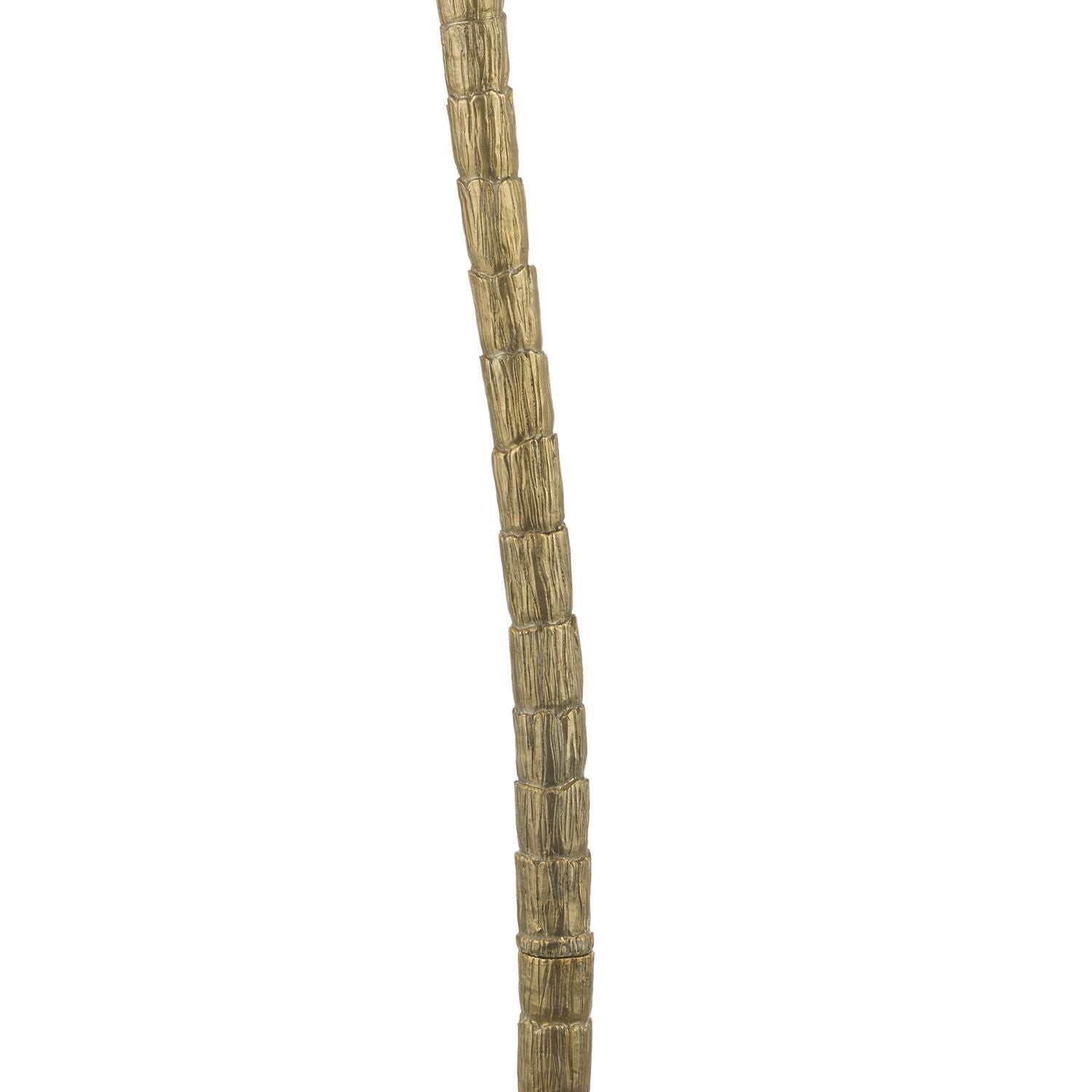 Coco Floor Lamp Antique Gold With Shade E27