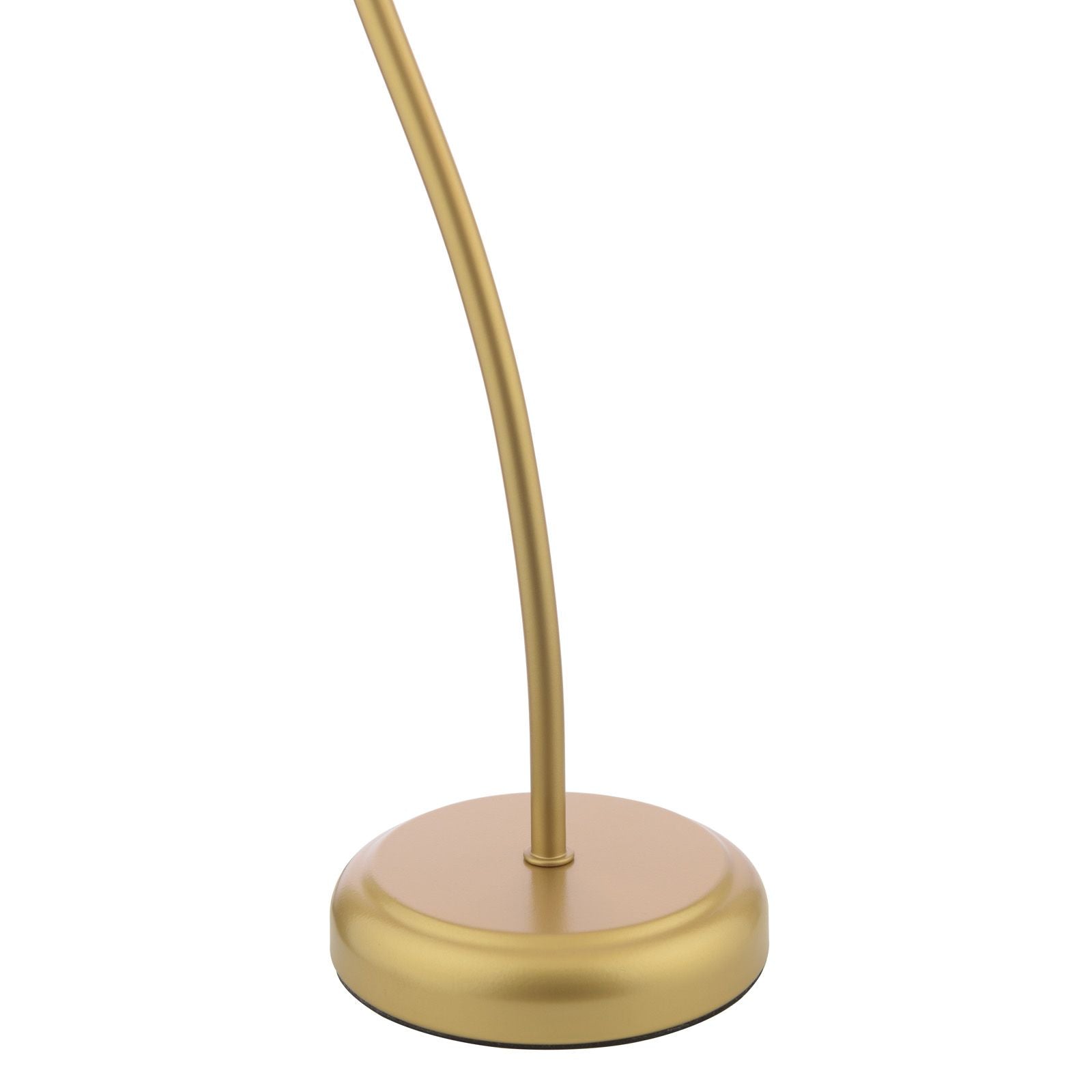 Cognac Table Lamp- Satin Gold and Champagne Ribbed Glass