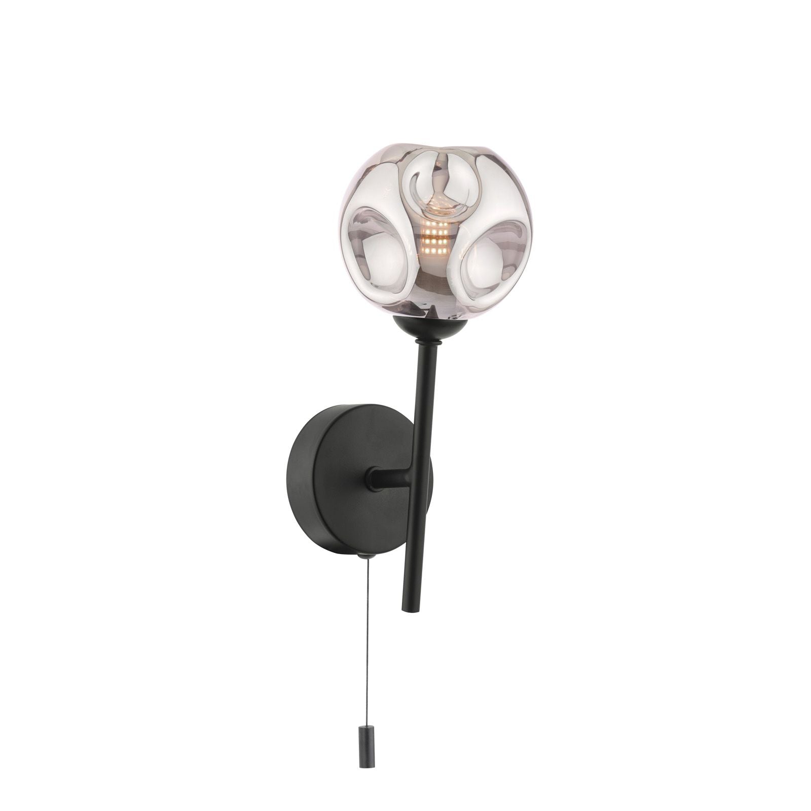 Cohen 1Lt Pullcord Wall Light - Various Colours