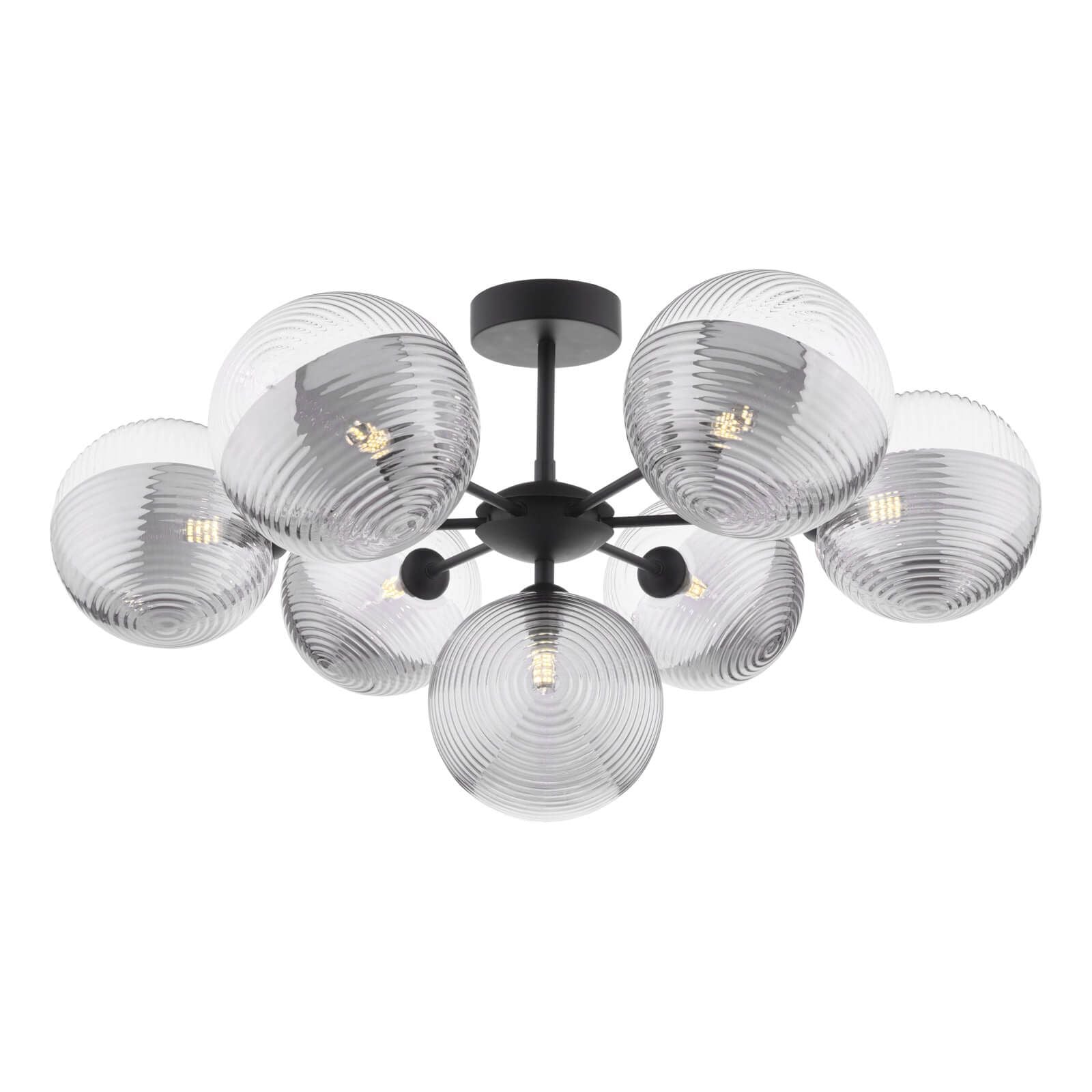 Cohen 7Lt Semi Flush - Various Colours