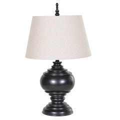 Knight Table Lamp with Linen Shade