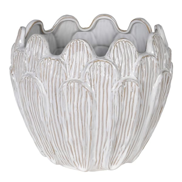 Beige Petal Planter - Christmas Gift