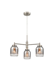 Caliga 3/5Lt Fitting- Aged Brass & Satin Nickel Finishes