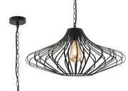 Capricorn 1Lt Pendant - Matt Black/Sand Grey