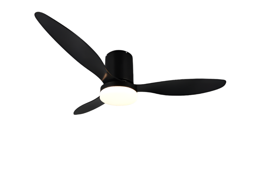 Göteborg LED Ceiling Fan w/ Remote Control - White/Black