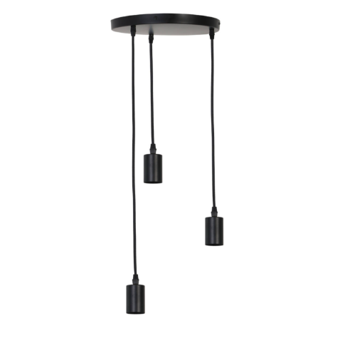 Hanging Lamp 3L Brandon Matt Black - Promotional Offer