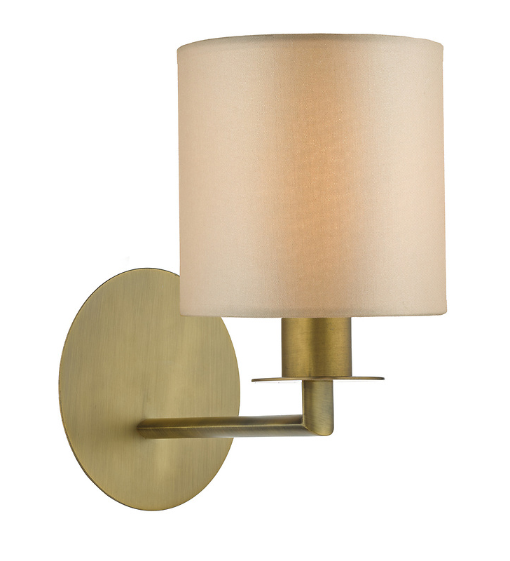 Tyler Wall Light- Satin Nickel/ Bronze Shades