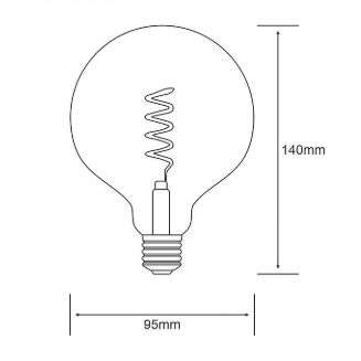 E27 Small Decorative Amber Bulb