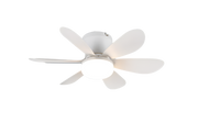 Lund LED Ceiling Fan w/ Remote Control - Black/White
