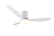 Göteborg LED Ceiling Fan w/ Remote Control - White/Black