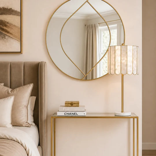 Mother of Pearl Buffet Lamp