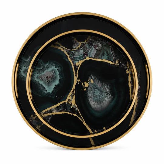 Serving Tray Set/2 (Midnight Glory)