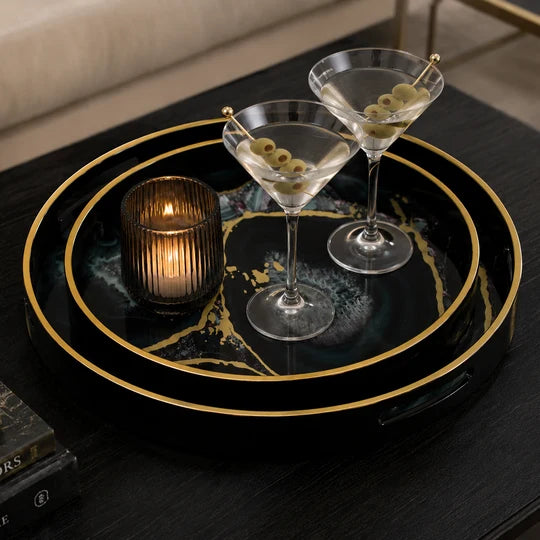 Serving Tray Set/2 (Midnight Glory)