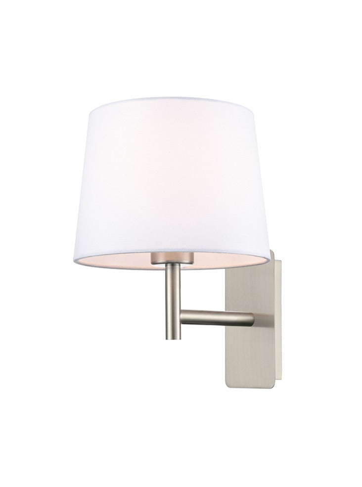 Christie 1lt Wall Light- Black/ Nickel/ Brushed Brown
