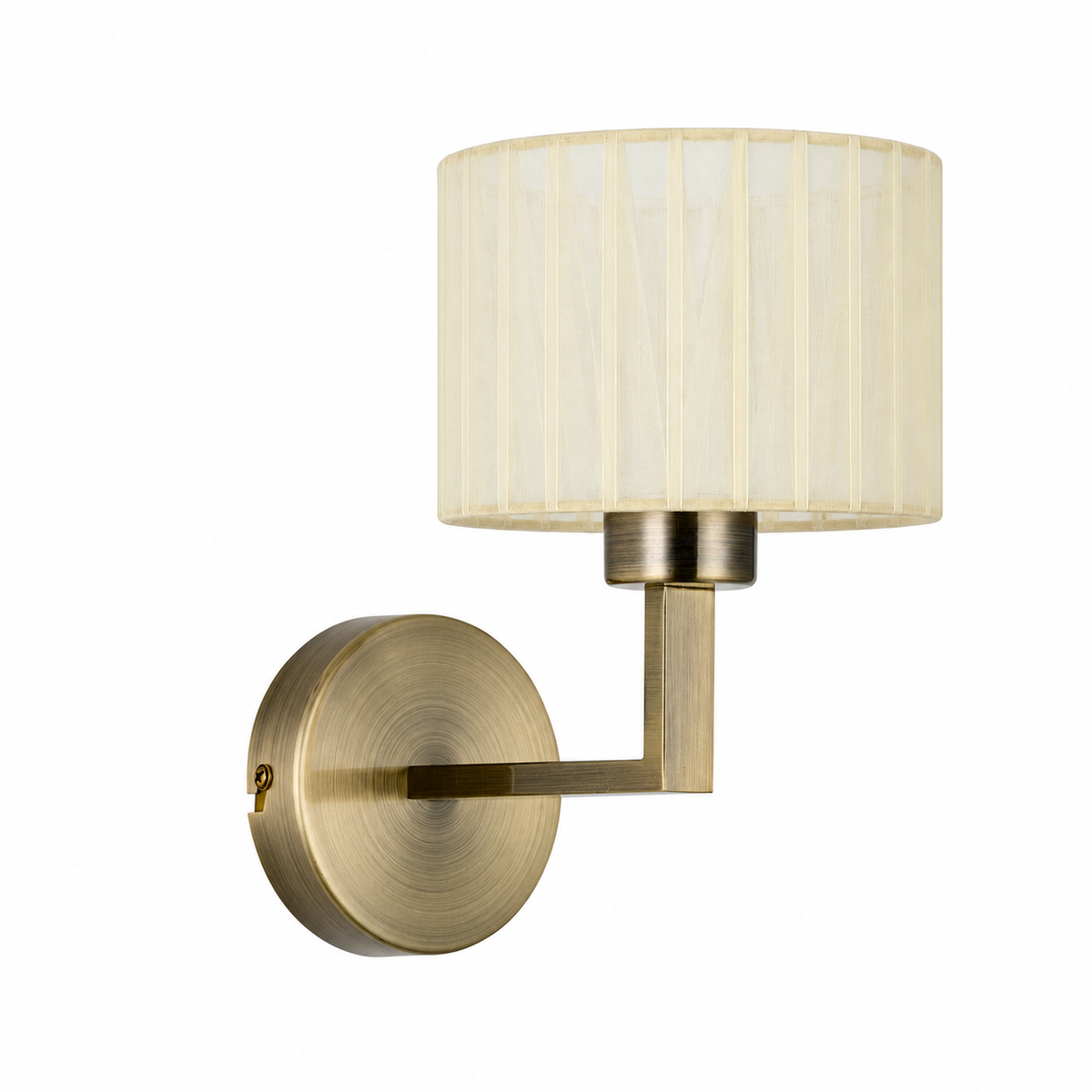 Clara 1Lt Round Base Wall Light- Various Finishes