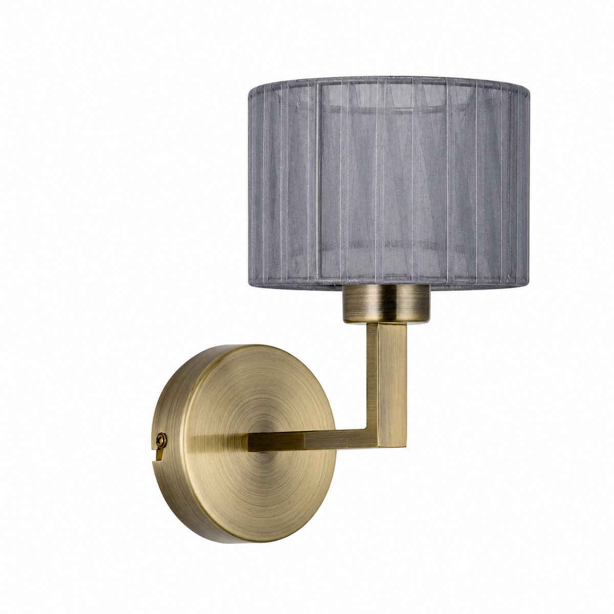 Clara 1Lt Round Base Wall Light- Various Finishes