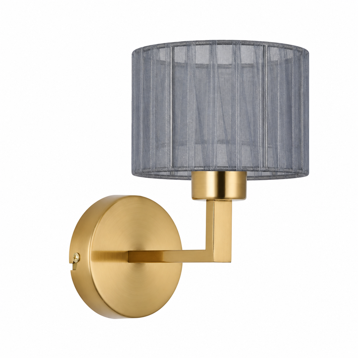 Clara 1Lt Round Base Wall Light- Various Finishes