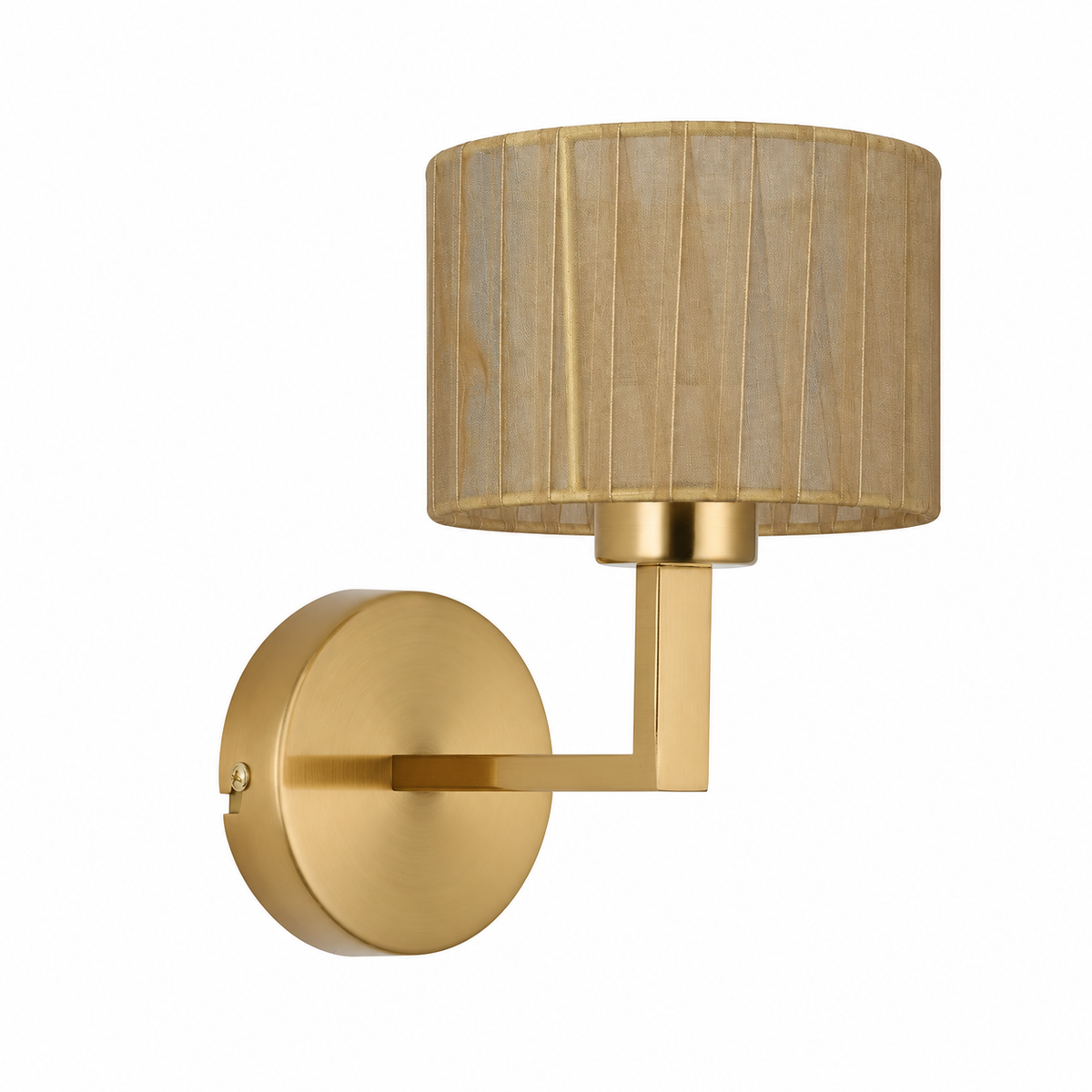 Clara 1Lt Round Base Wall Light- Various Finishes