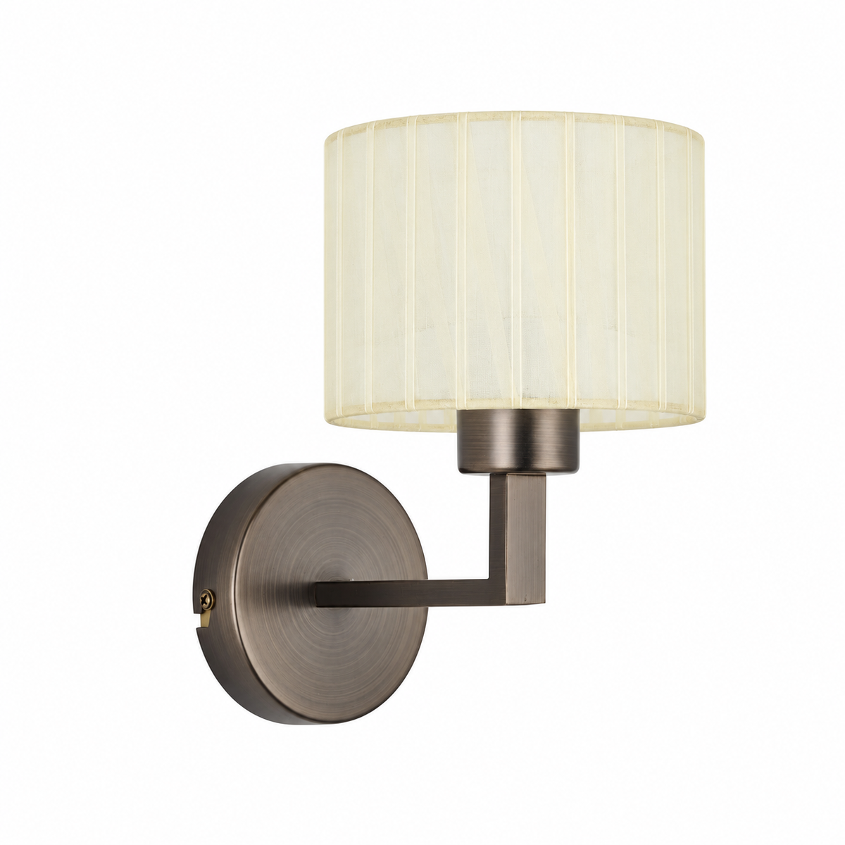 Clara 1Lt Round Base Wall Light- Various Finishes