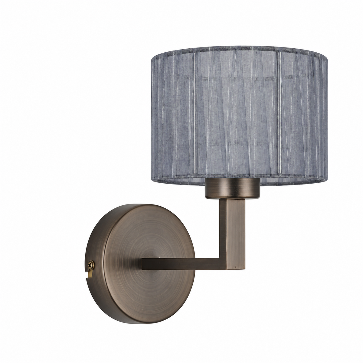 Clara 1Lt Round Base Wall Light- Various Finishes