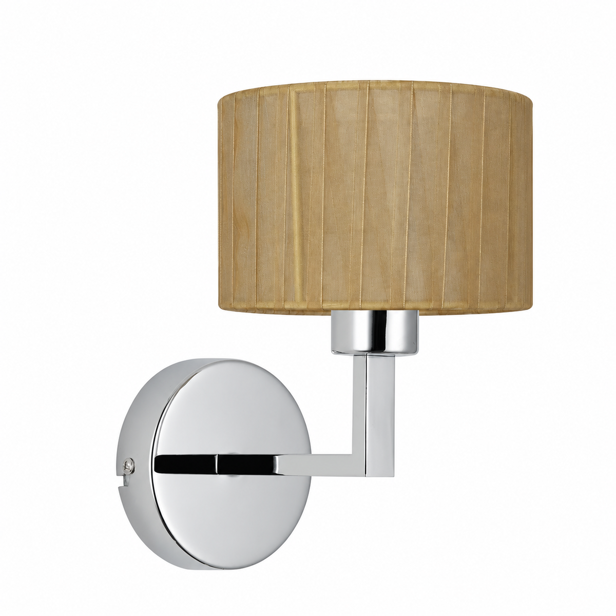 Clara 1Lt Round Base Wall Light- Various Finishes