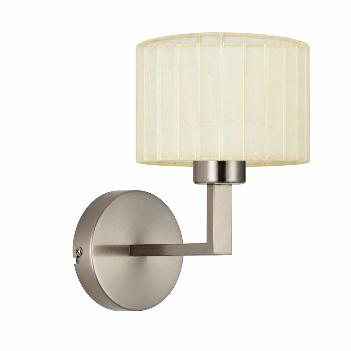 Clara 1Lt Round Base Wall Light- Various Finishes