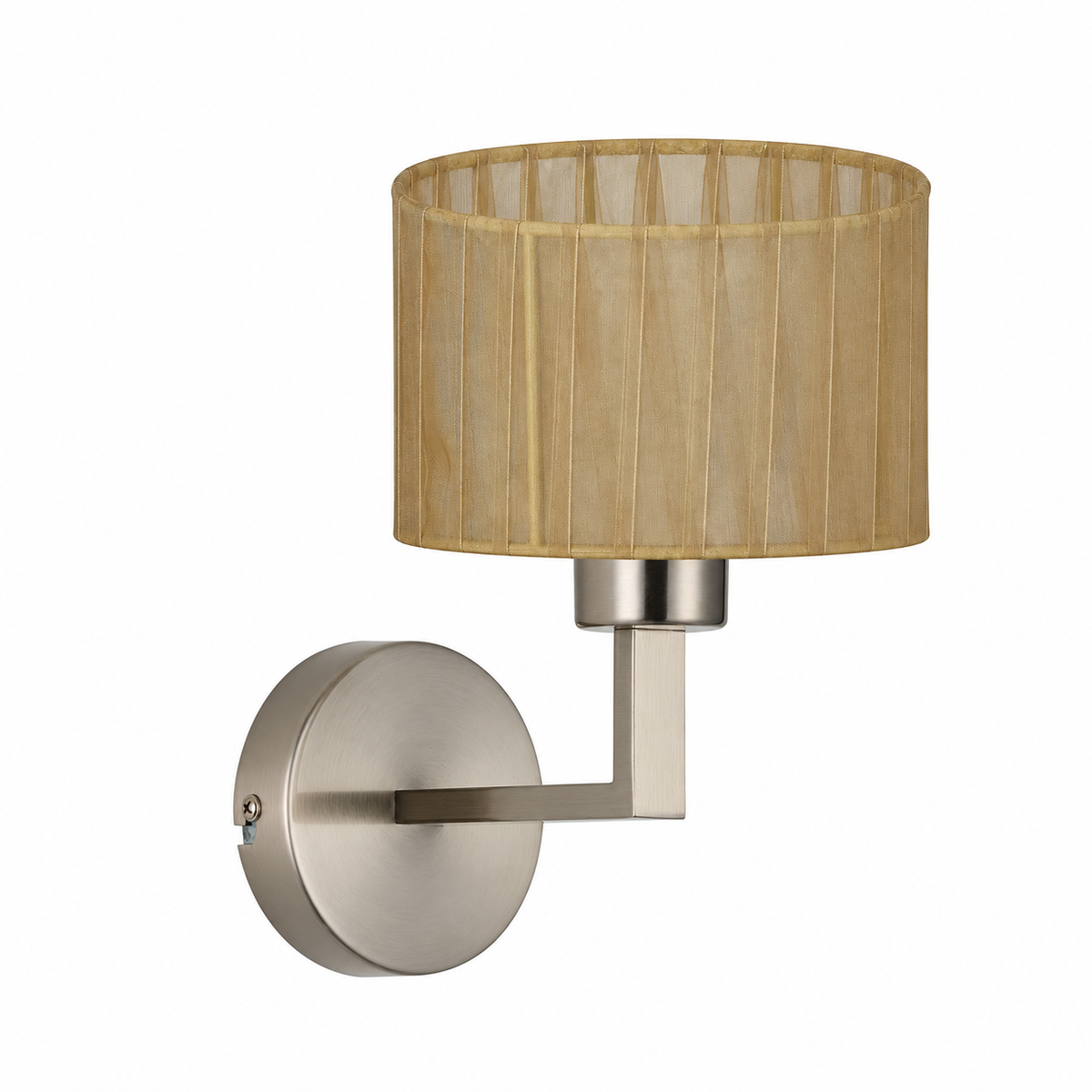 Clara 1Lt Round Base Wall Light- Various Finishes