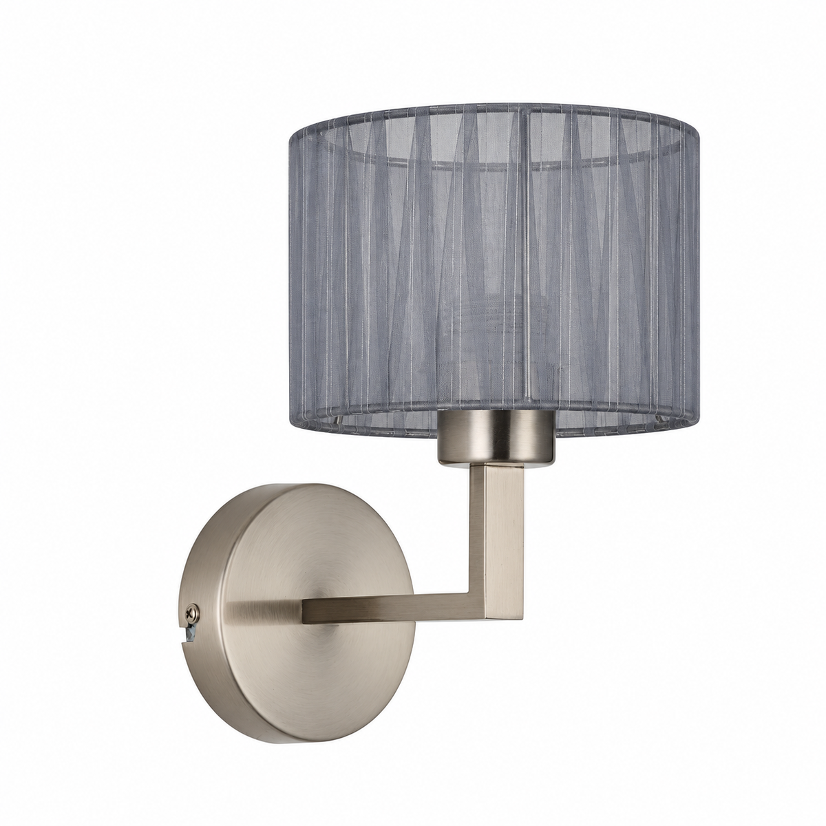 Clara 1Lt Round Base Wall Light- Various Finishes