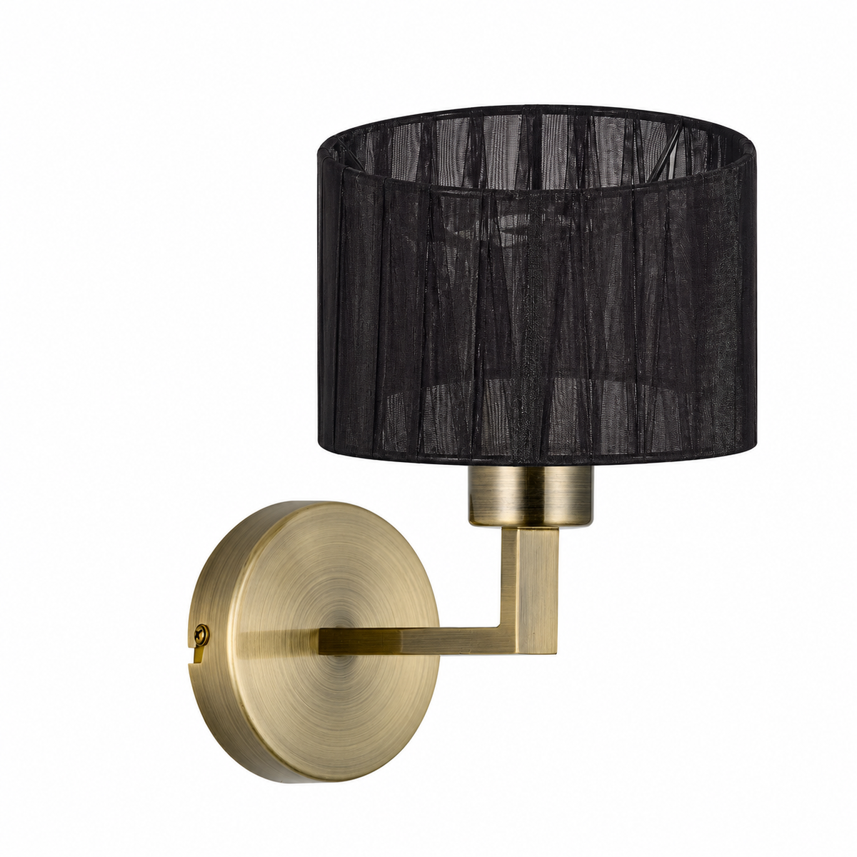 Clara 1Lt Round Base Wall Light- Various Finishes