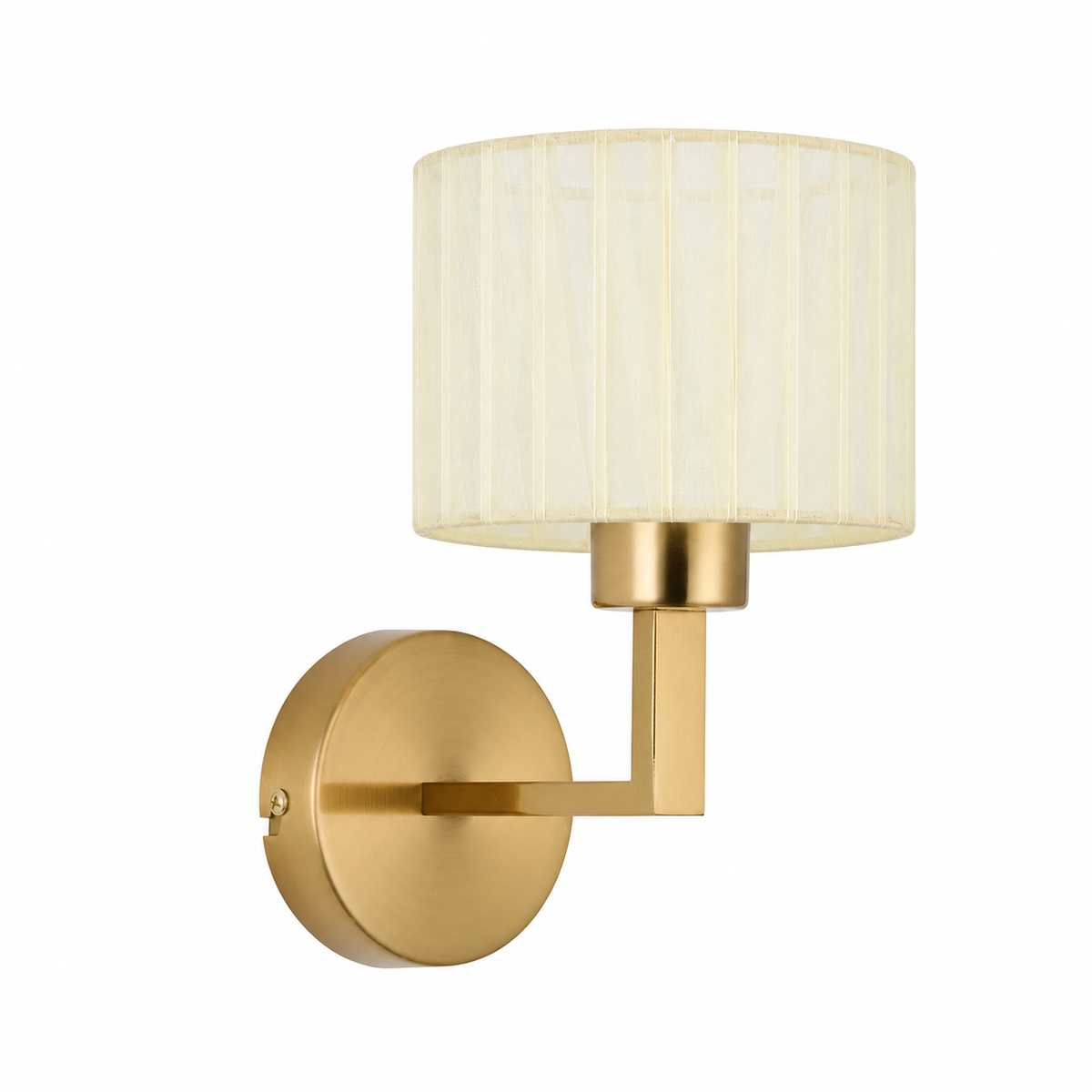 Clara 1Lt Round Base Wall Light- Various Finishes