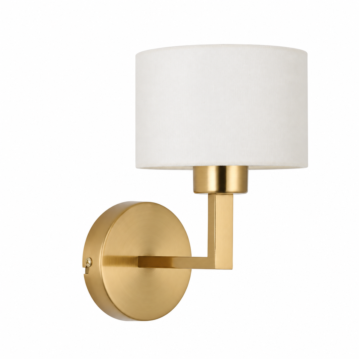 Clara 1Lt Round Base Wall Light- Various Finishes