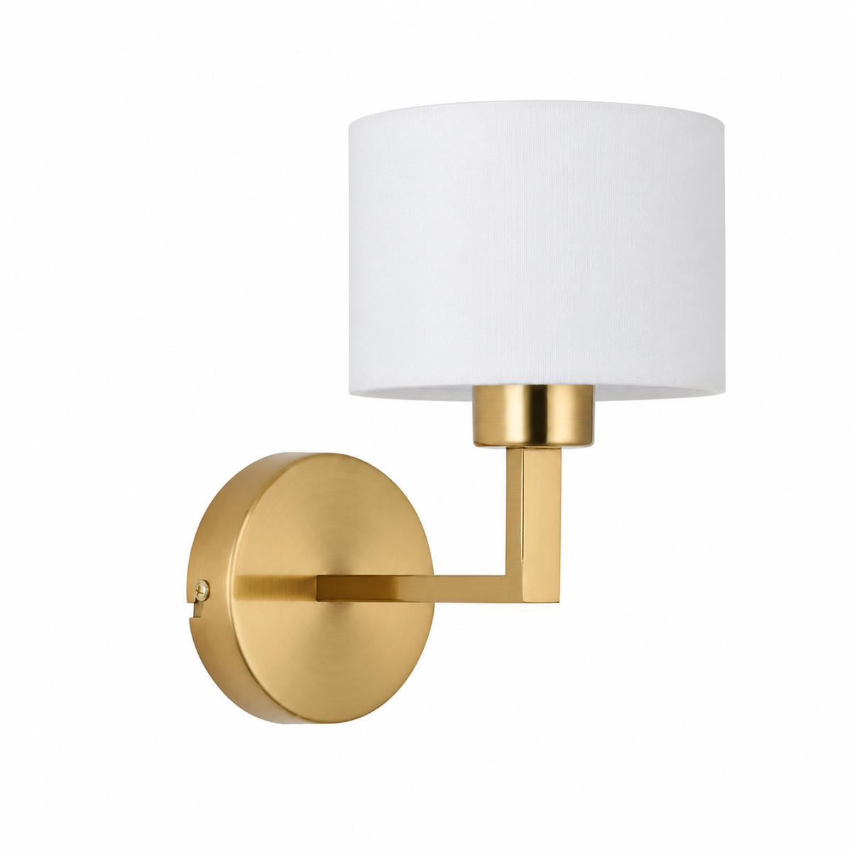Clara 1Lt Round Base Wall Light- Various Finishes