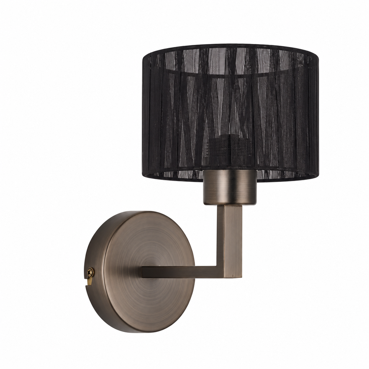 Clara 1Lt Round Base Wall Light- Various Finishes