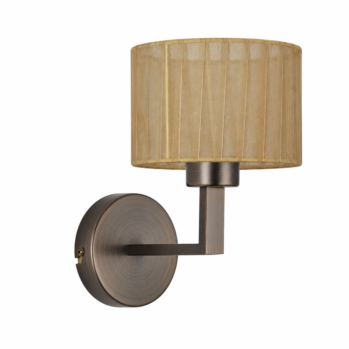 Clara 1Lt Round Base Wall Light- Various Finishes