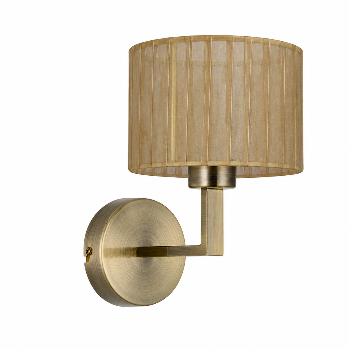 Clara 1Lt Round Base Wall Light- Various Finishes