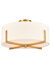 Sutton 4Lt Flush Light- Cream Finish