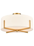 Sutton 4Lt Flush Light- Cream Finish
