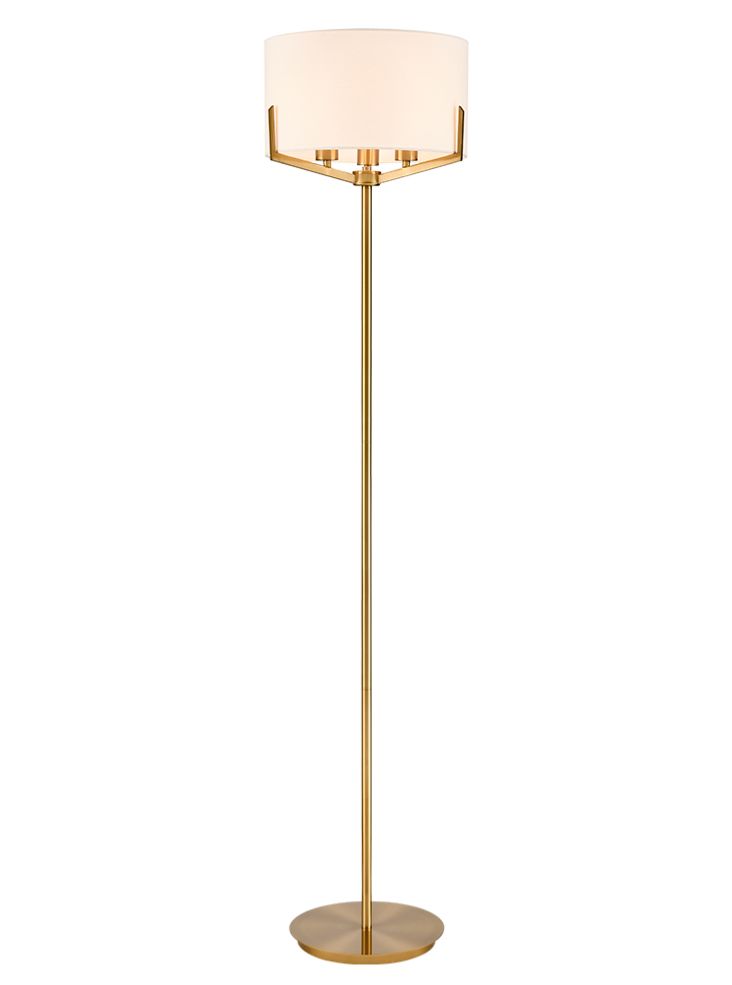 Sutton 3Lt Floor Lamp - Cream Finish