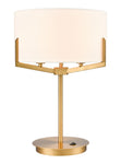 Sutton 3Lt Table Lamp - Cream Finish