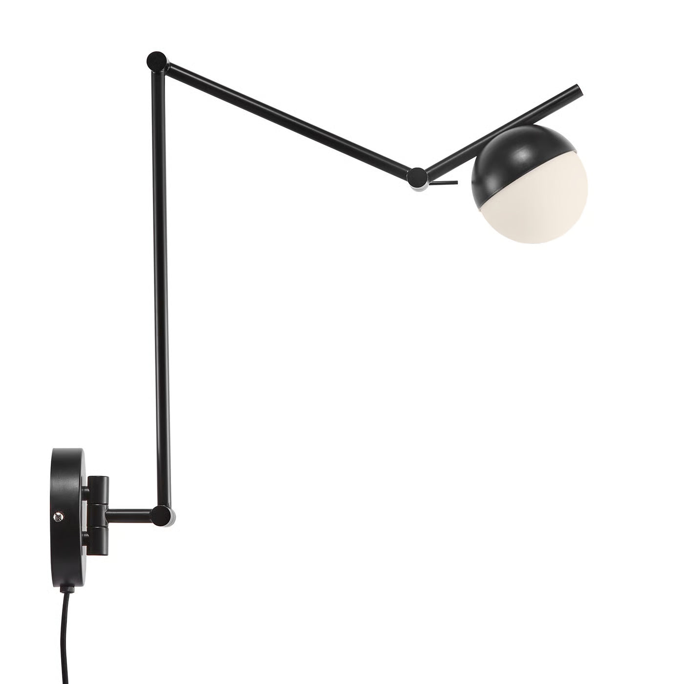 Contina Task Wall Light- Black/ Brass Finish