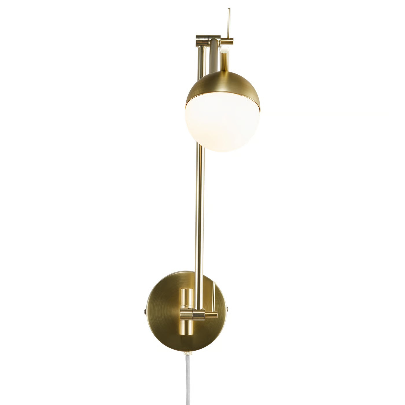 Contina Task Wall Light- Black/ Brass Finish