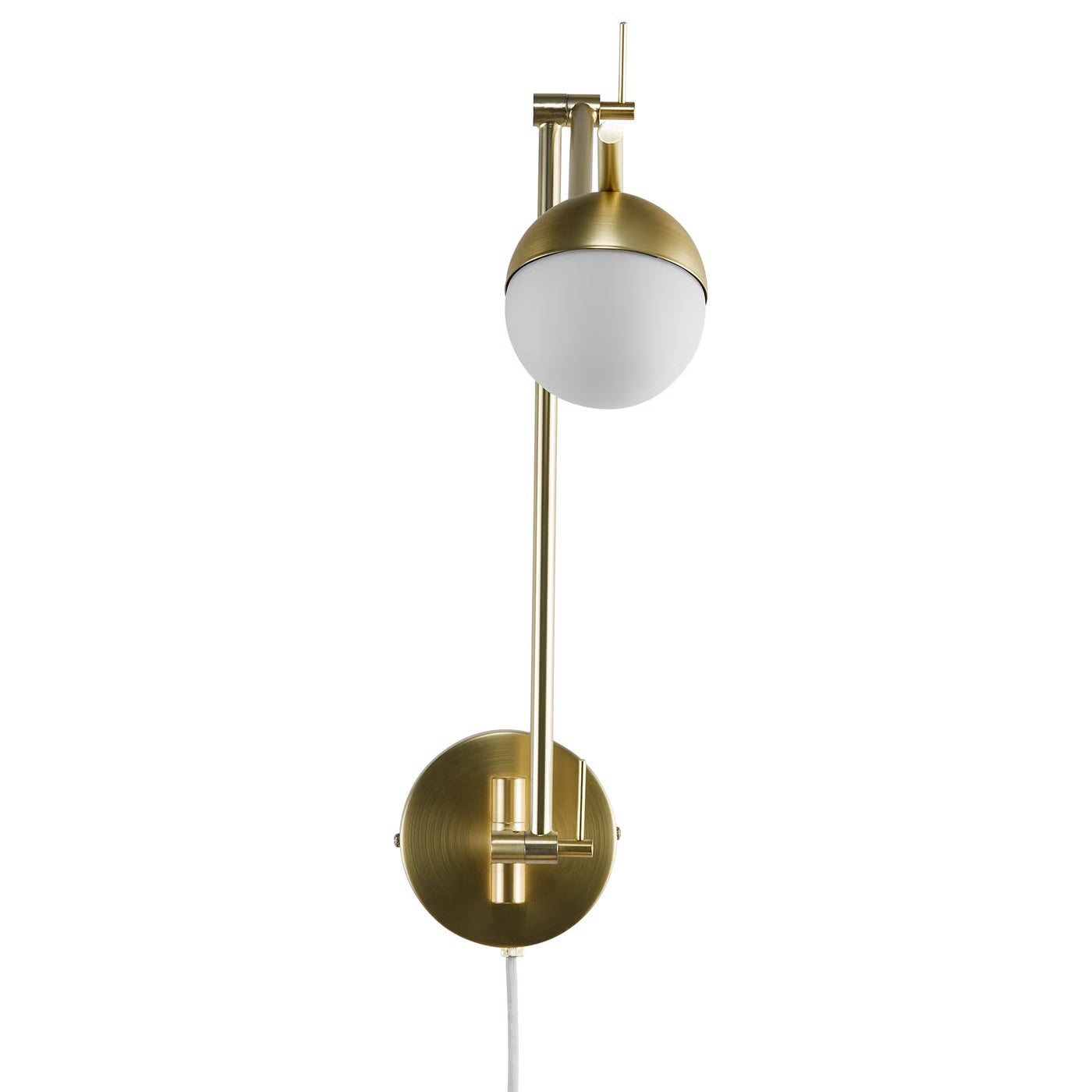 Contina Task Wall Light- Black/ Brass Finish