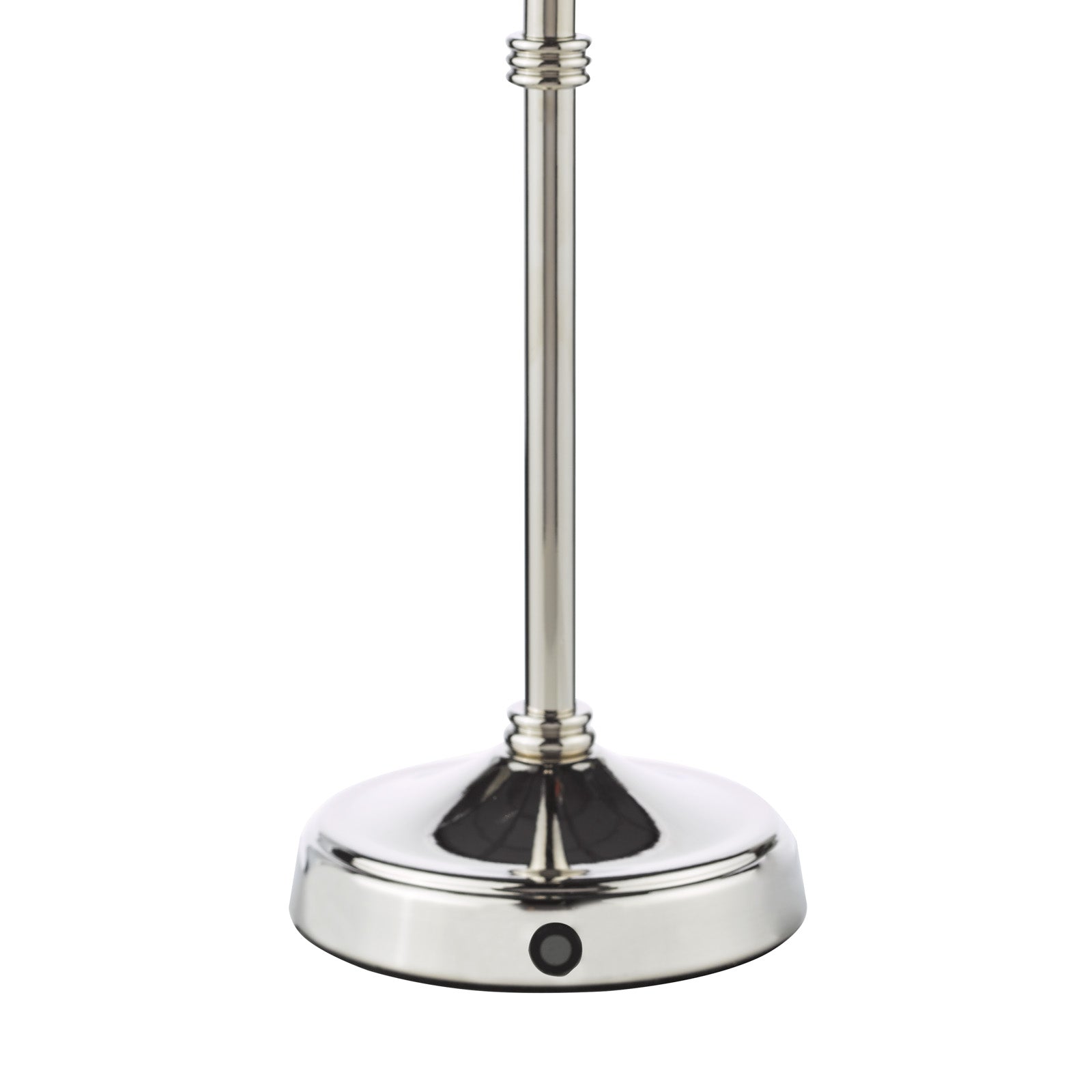 Dahl Rechargeable Table Lamp Matt Antique Brass/Polished Nickel With Shade Integrated LED