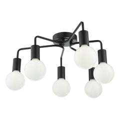 Dena 3/6 Light Flush Matt Black