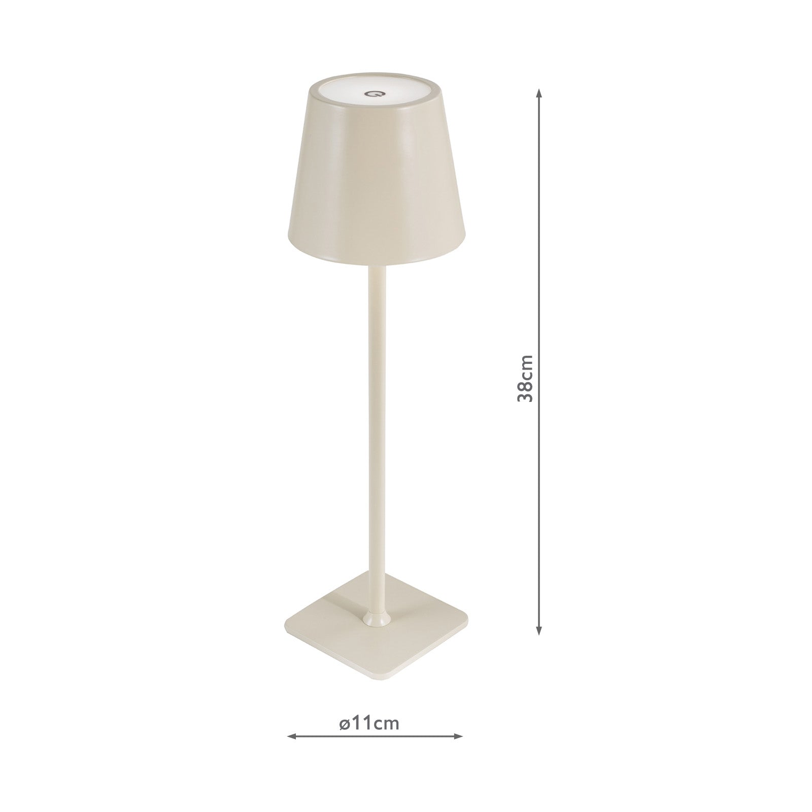 Derrick Rechargeable Outdoor Table Lamp Various Finishes IP54 Integrated LED