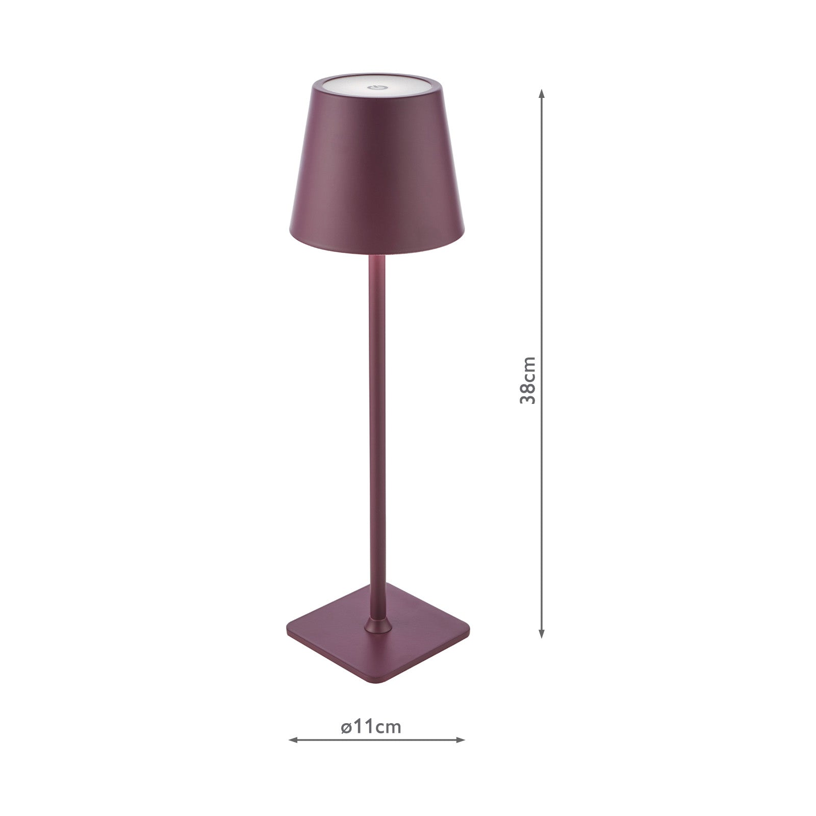 Derrick Rechargeable Outdoor Table Lamp Various Finishes IP54 Integrated LED