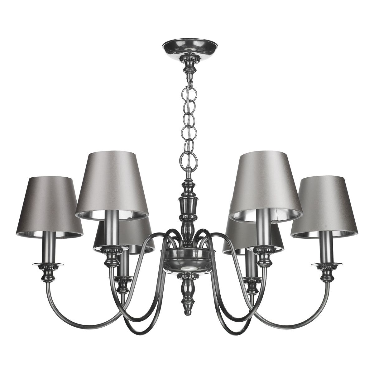 David Hunt Dickens 6 Light Multi-Arm Pendant In Bronze/Pewter Fitting Only
