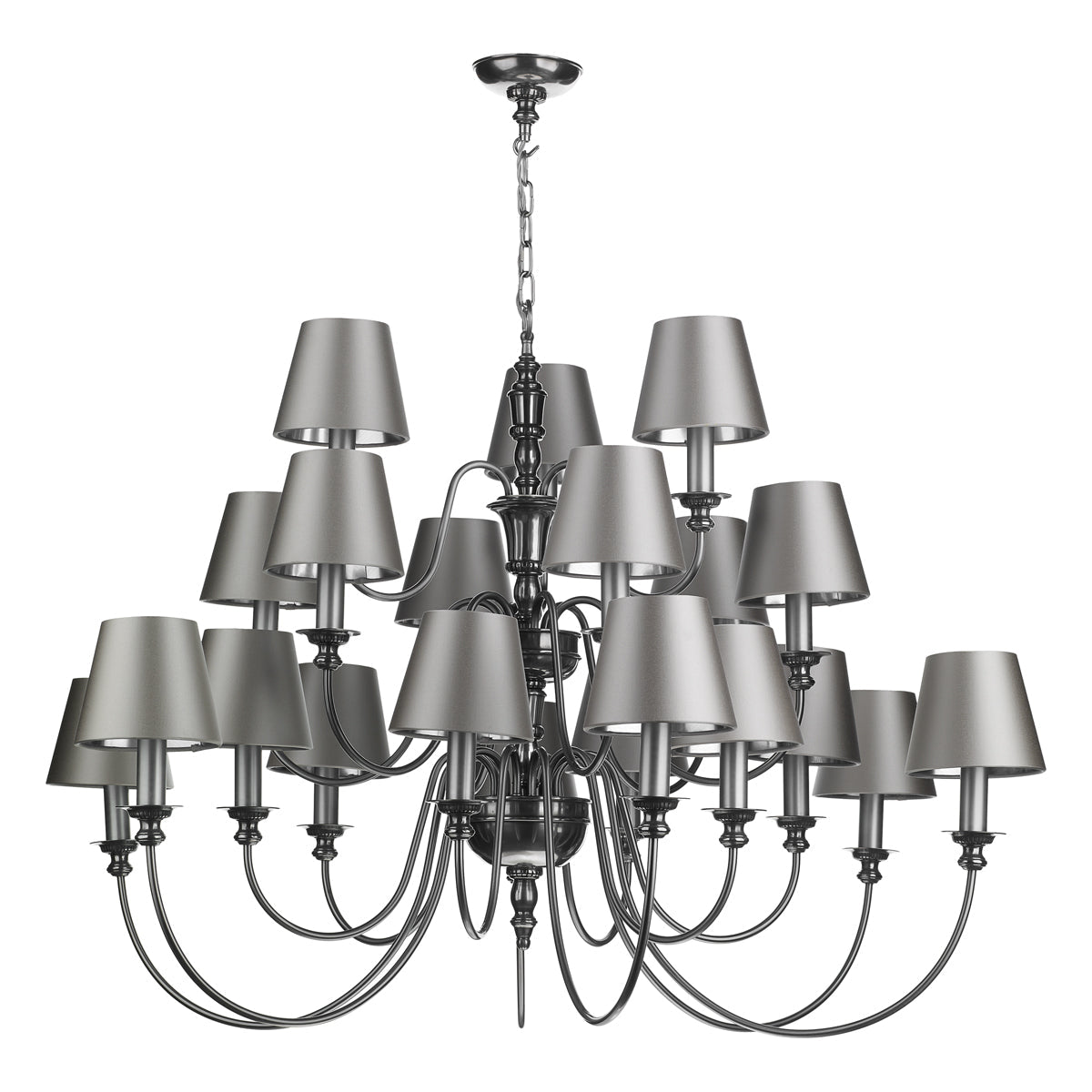 Dickens 9/21Lt Double Height Ceiling Light In Bronze/Pewter Fitting Only